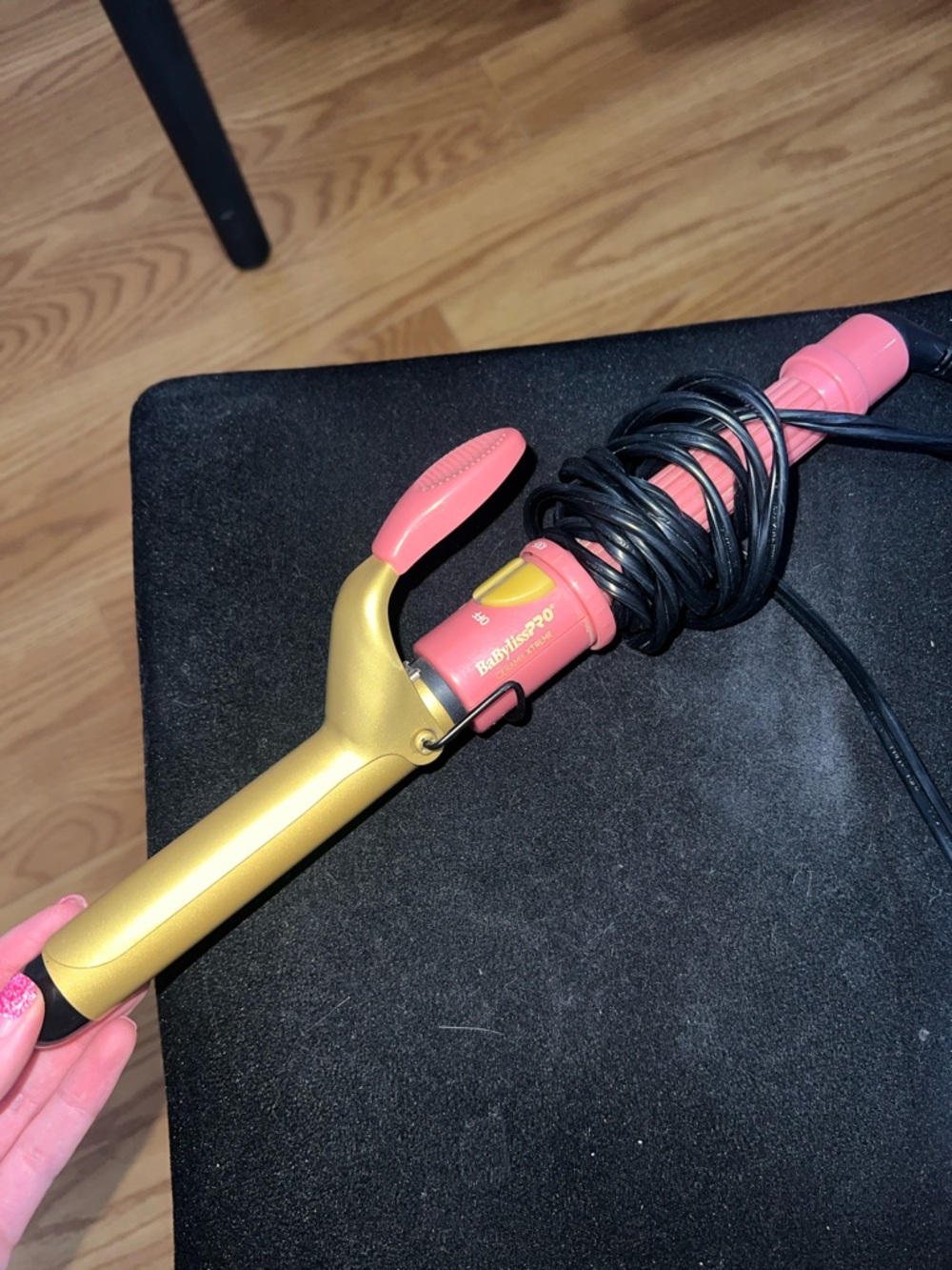 BaByliss Pink and Gold 1" Curling Iron